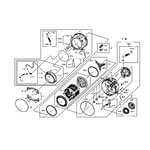 Samsung WF511ABR/XAA-01 washer parts | Sears PartsDirect