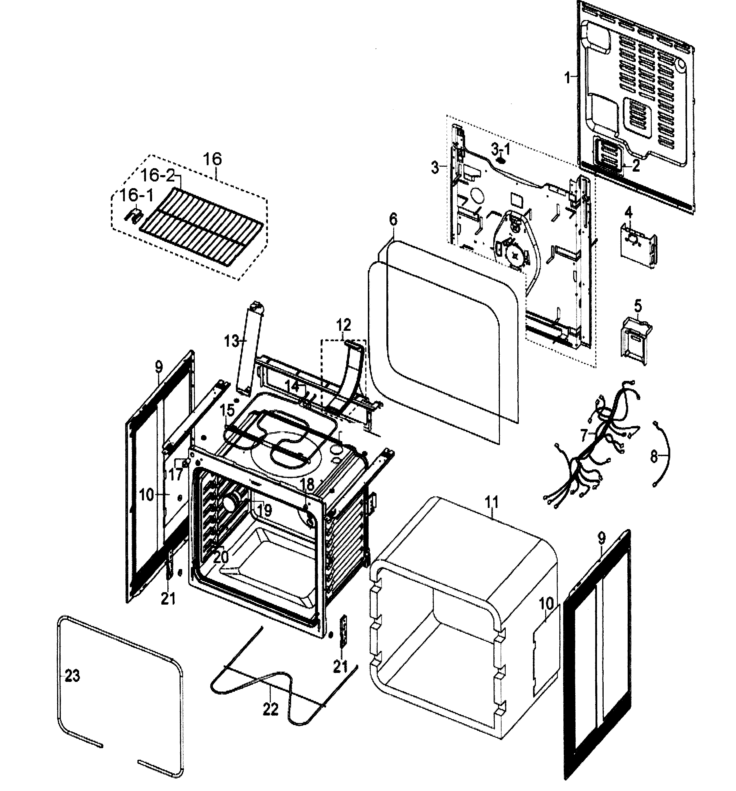 Samsung Electric Range Parts Diagram 3789