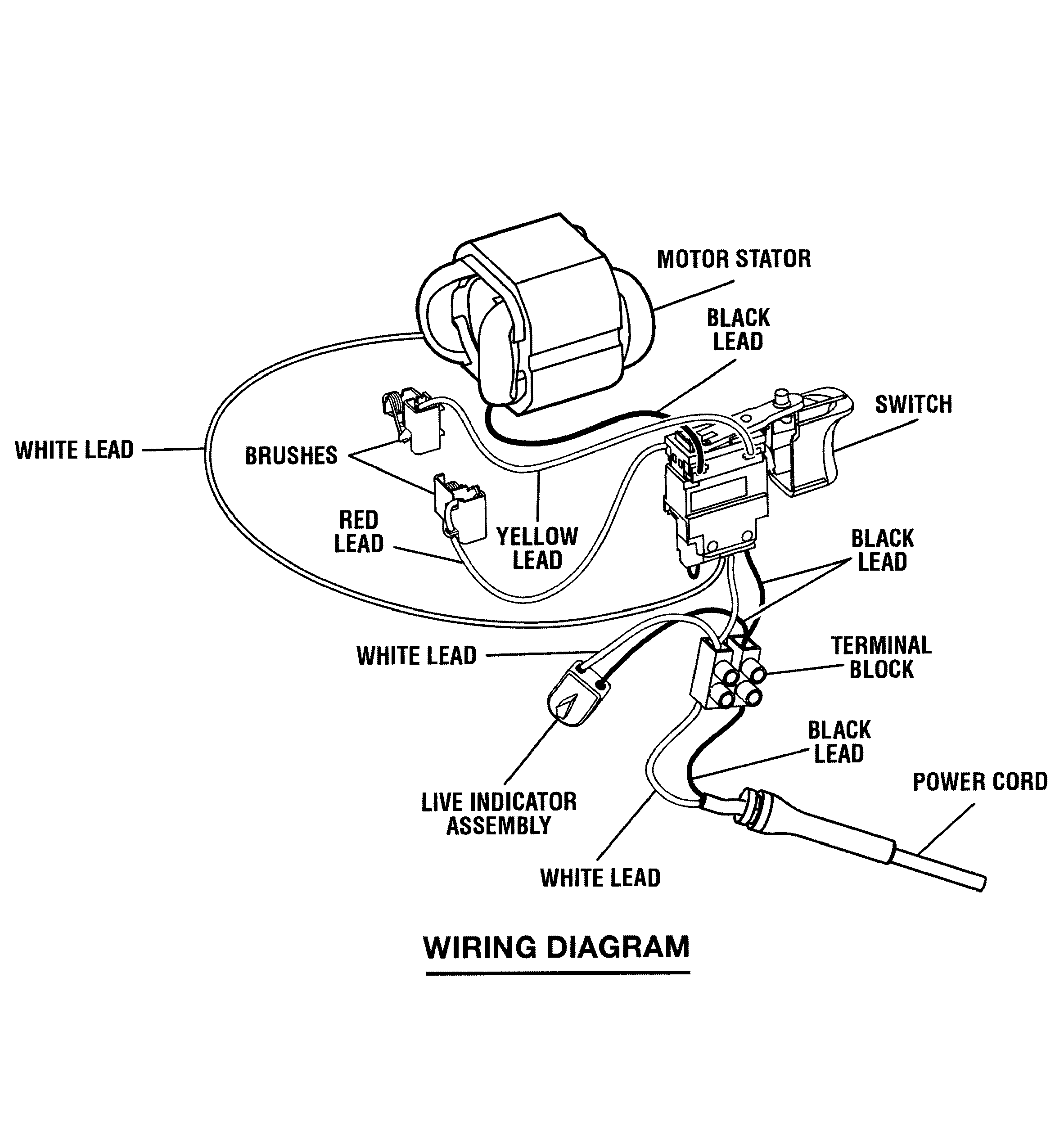 Motor Wire Diagram For Craftsman - Wiring Diagram