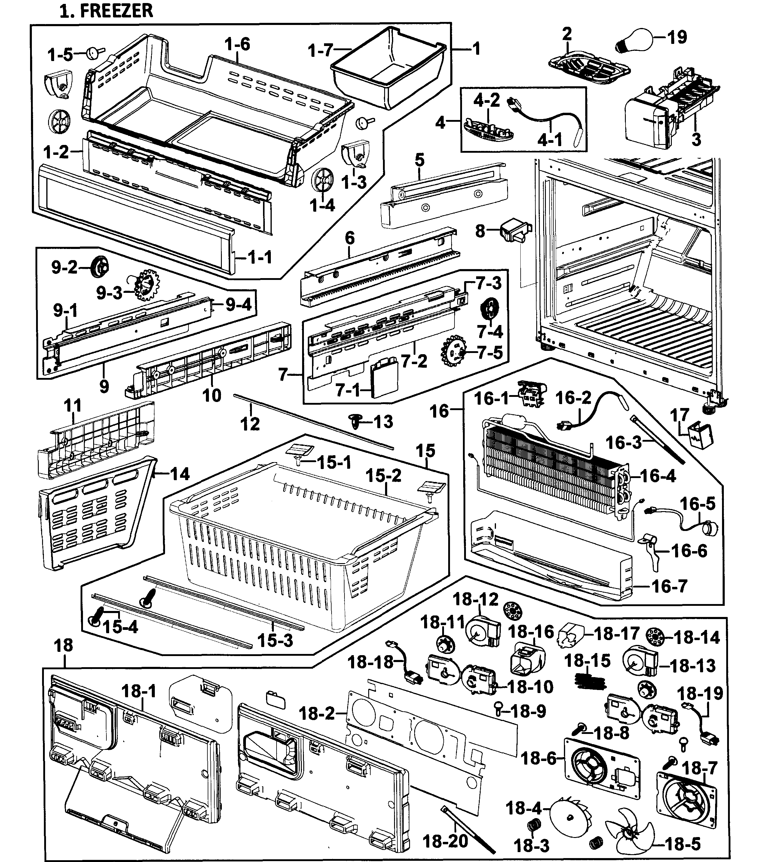 Samsung Refrigerator Parts Schematic