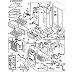 Samsung RS2578SH/XAA-00 side-by-side refrigerator parts | Sears PartsDirect