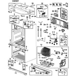 Samsung RF26VACWP/XAA-00 bottom-mount refrigerator parts | Sears ...