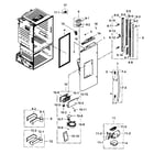 Samsung RF263BEAEBC/AA-01 bottom-mount refrigerator parts | Sears ...