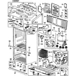 Samsung RF265ABWP/XAA-00 bottom-mount refrigerator parts | Sears ...