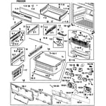 Samsung Rfg295aars Xaa-00 Bottom-mount Refrigerator Parts 