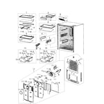 Samsung RB195ACPN/XAA-01 bottom-mount refrigerator parts