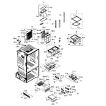 Samsung RF261BEAESR/AA01 bottommount refrigerator parts Sears