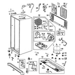 Samsung RS2630SW/XAA-00 side-by-side refrigerator parts