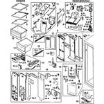 Samsung RS267LBSH/XAA-00 side-by-side refrigerator parts | Sears