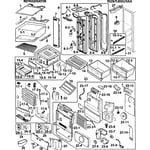 Samsung RS267LBSH/XAA-00 side-by-side refrigerator parts | Sears