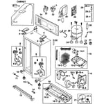 Samsung RS275ACPN/XAA-00 side-by-side refrigerator parts | Sears ...