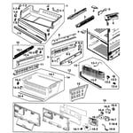 Samsung RF263BEAESR/AA-00 bottom-mount refrigerator parts | Sears ...
