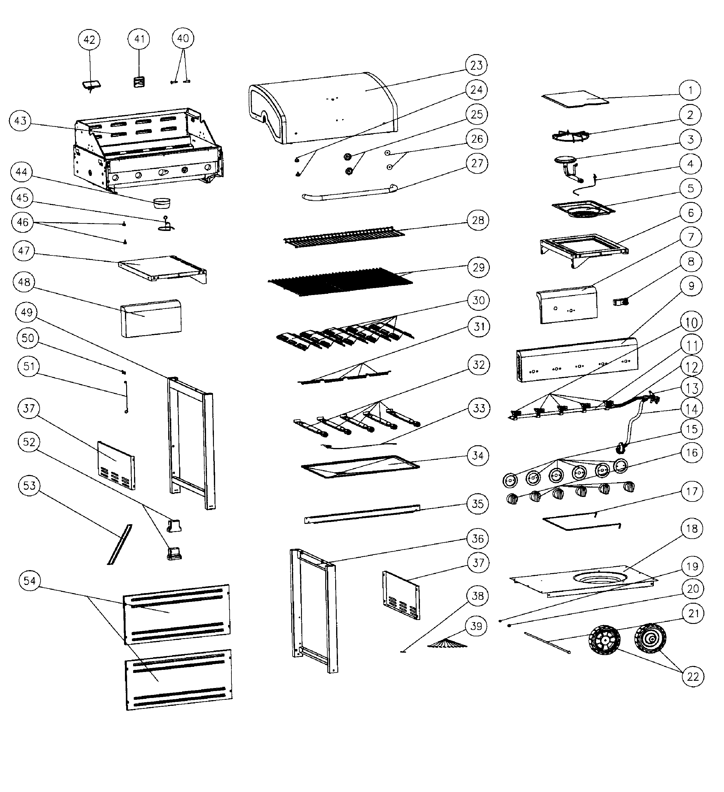 kenmore gas grill parts manual
