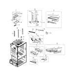Samsung RF220NCTASR/AA-01 bottom-mount refrigerator parts | Sears ...