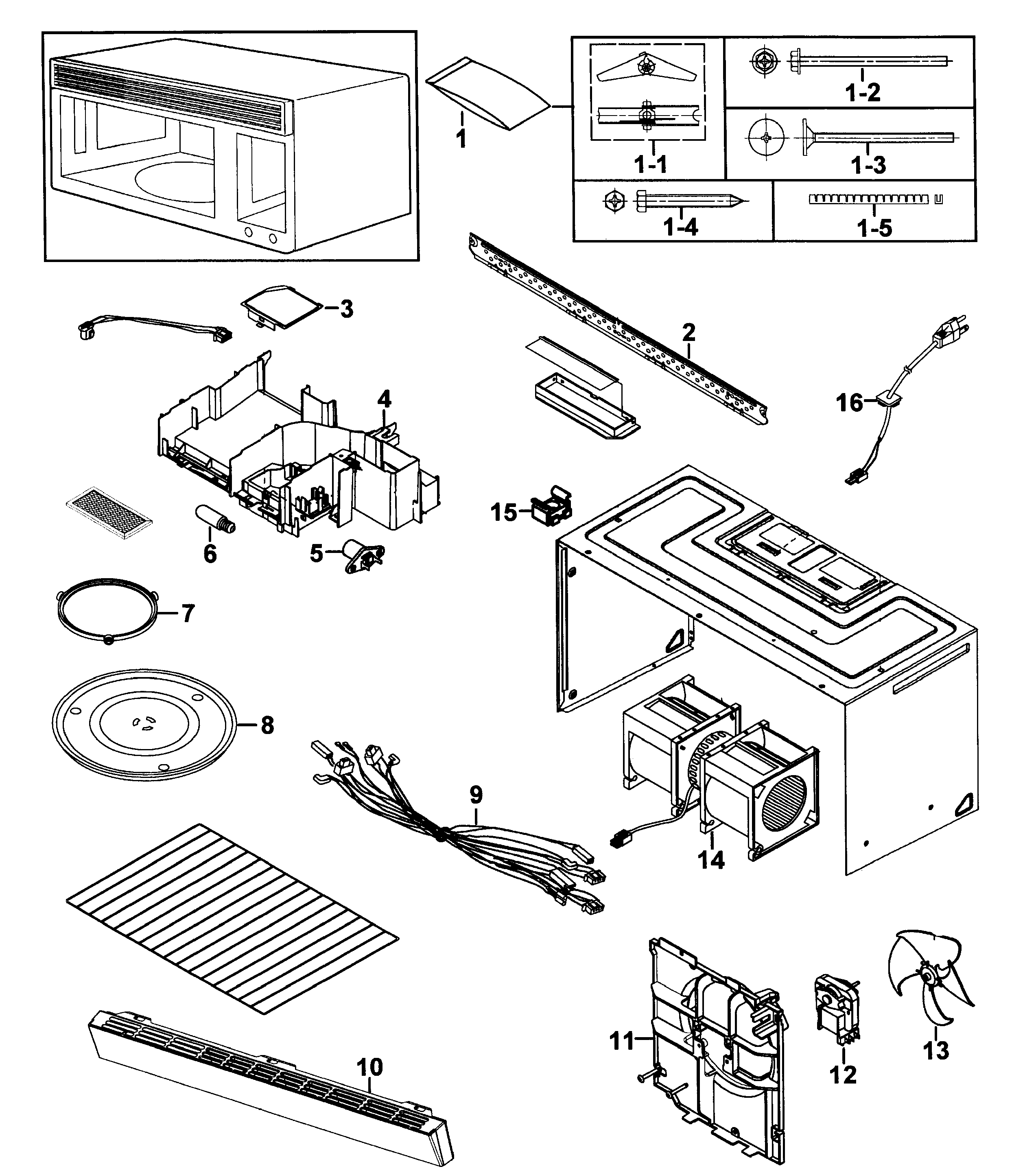 Samsung Model Smh9151b Xaa 0000 Microwave Hood Combo Genuine Parts E Diagrams G Micwavewirings Samsung Microwave Parts Diagram