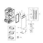 Samsung RF220NCTAWW/AA-01 bottom-mount refrigerator parts | Sears ...