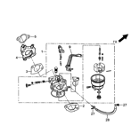Carburetor For Generac GP7500/GP7500E – Fits Models 5943, 5978 – 7500/9375 Watt Generators – Gartenzube