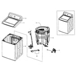Samsung WA5451ANW/XAA-02 washer parts | Sears PartsDirect