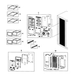 Samsung RS267TDBP/XAA-00 side-by-side refrigerator parts | Sears