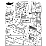 Samsung RF263AEPN/XAA-00 bottom-mount refrigerator parts | Sears ...