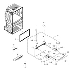Samsung RF25HMEDBSR/AA-00 bottom-mount refrigerator parts