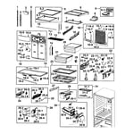 Samsung RF4289HARS/XAA-00 bottom-mount refrigerator parts | Sears