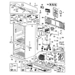 Samsung RF267HERS/XAA-01 bottom-mount refrigerator parts | Sears ...