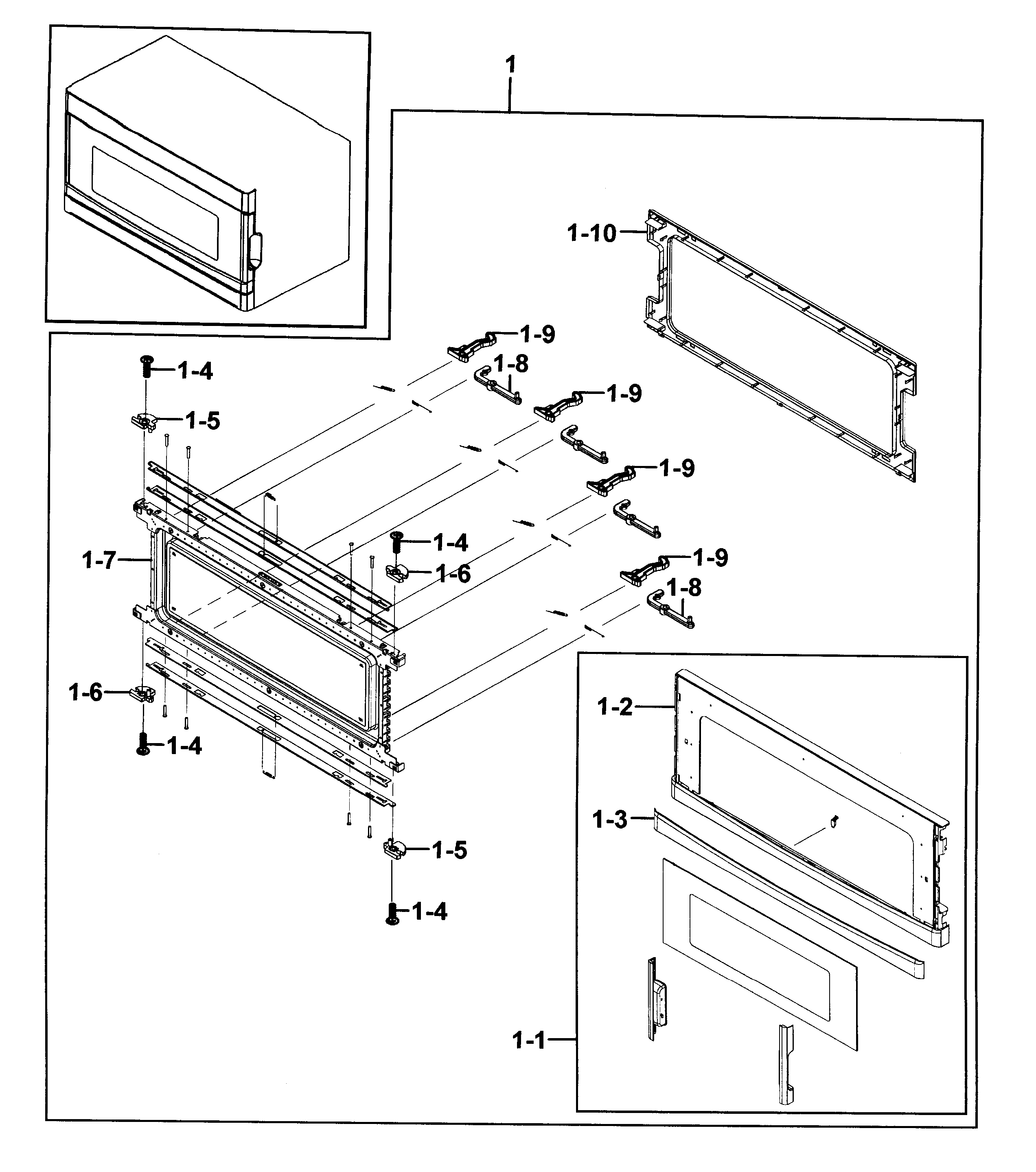 Kenmore Elite Model 40188523211 Microwave Hood Combo Genuine Parts