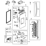 Samsung RF25HMEDBWW/AA-00 bottom-mount refrigerator parts | Sears