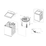 Samsung WA48H7400AW/A2-00 washer parts | Sears PartsDirect