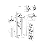 Samsung RS25H5111WW/AA-00 side-by-side refrigerator parts | Sears