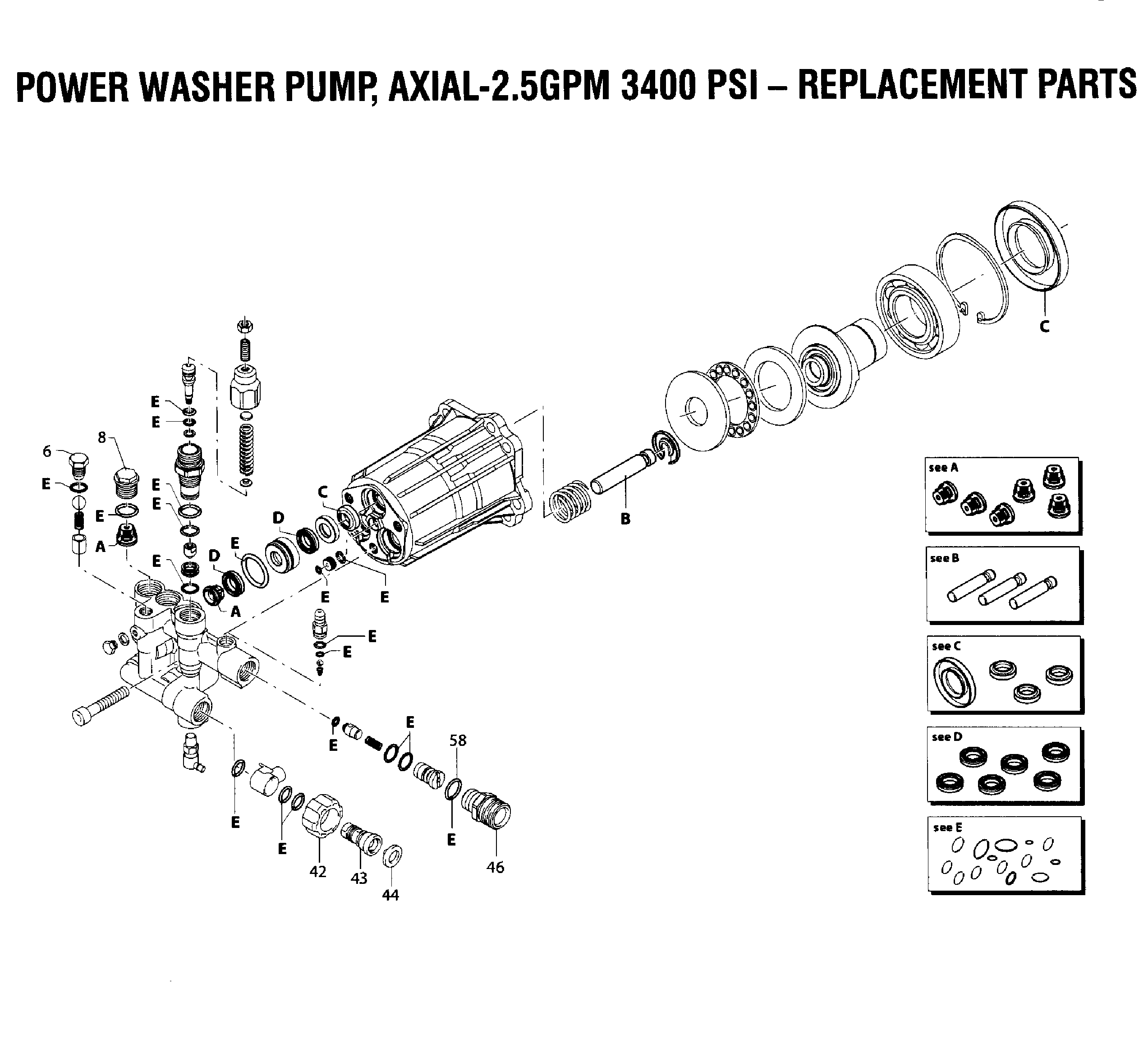 Pressure Washer Pump Parts Diagram General Wiring Diagram
