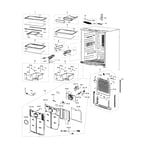 Samsung RF18HFENBBC/AA-00 bottom-mount refrigerator parts | Sears