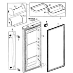 Samsung RF268ABRS/XAA-00 bottom-mount refrigerator parts | Sears