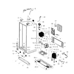 Samsung RS2530BWP/XAA-00 side-by-side refrigerator parts | Sears ...