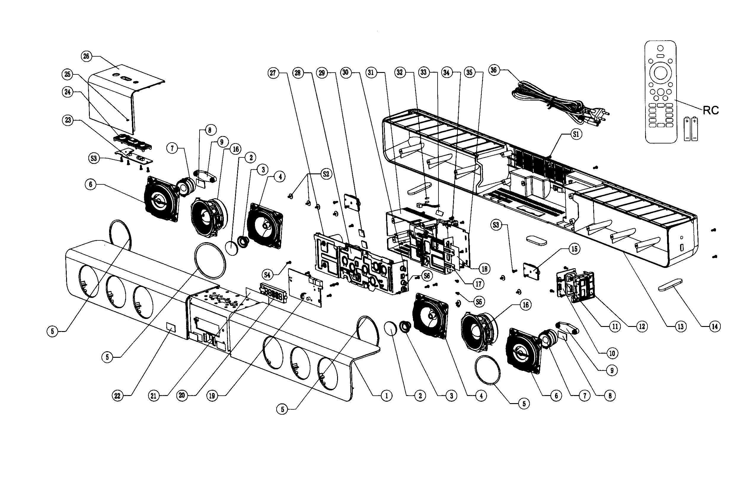 soundbar parts