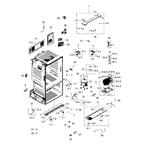 Samsung RF263BEAESR/AA-01 bottom-mount refrigerator parts | Sears ...