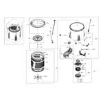Samsung WA48J7770AW/A2-00 washer parts | Sears PartsDirect