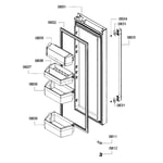 Bosch B26FT70SNS/03 bottom-mount refrigerator parts ...