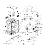 Samsung RF28HFEDTSR/AA-09 bottom-mount refrigerator parts