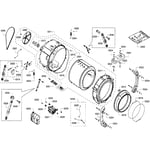 Looking for Bosch model WFVC6450UC/25 washer repair & replacement parts?