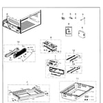 Samsung RF26HFENDWW/AA-00 bottom-mount refrigerator parts