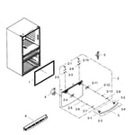 Samsung RF31FMEDBBC/AA-01 bottom-mount refrigerator parts | Sears ...