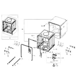 Samsung DW80J7550UG/AA-01 dishwasher parts | Sears PartsDirect