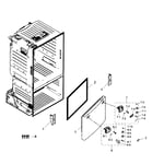 Samsung RF263TEAESG/AA00 bottommount refrigerator parts Sears