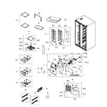 Samsung RS267TDRS/XAA-03 side-by-side refrigerator parts | Sears ...