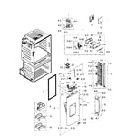 Samsung RF28JBEDBSG/AA-01 bottom-mount refrigerator parts | Sears ...