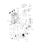Samsung RF28HMEDBSR/AA-09 bottom-mount refrigerator parts