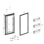 Samsung RF23J9011SR/AA-04 bottom-mount refrigerator parts | Sears