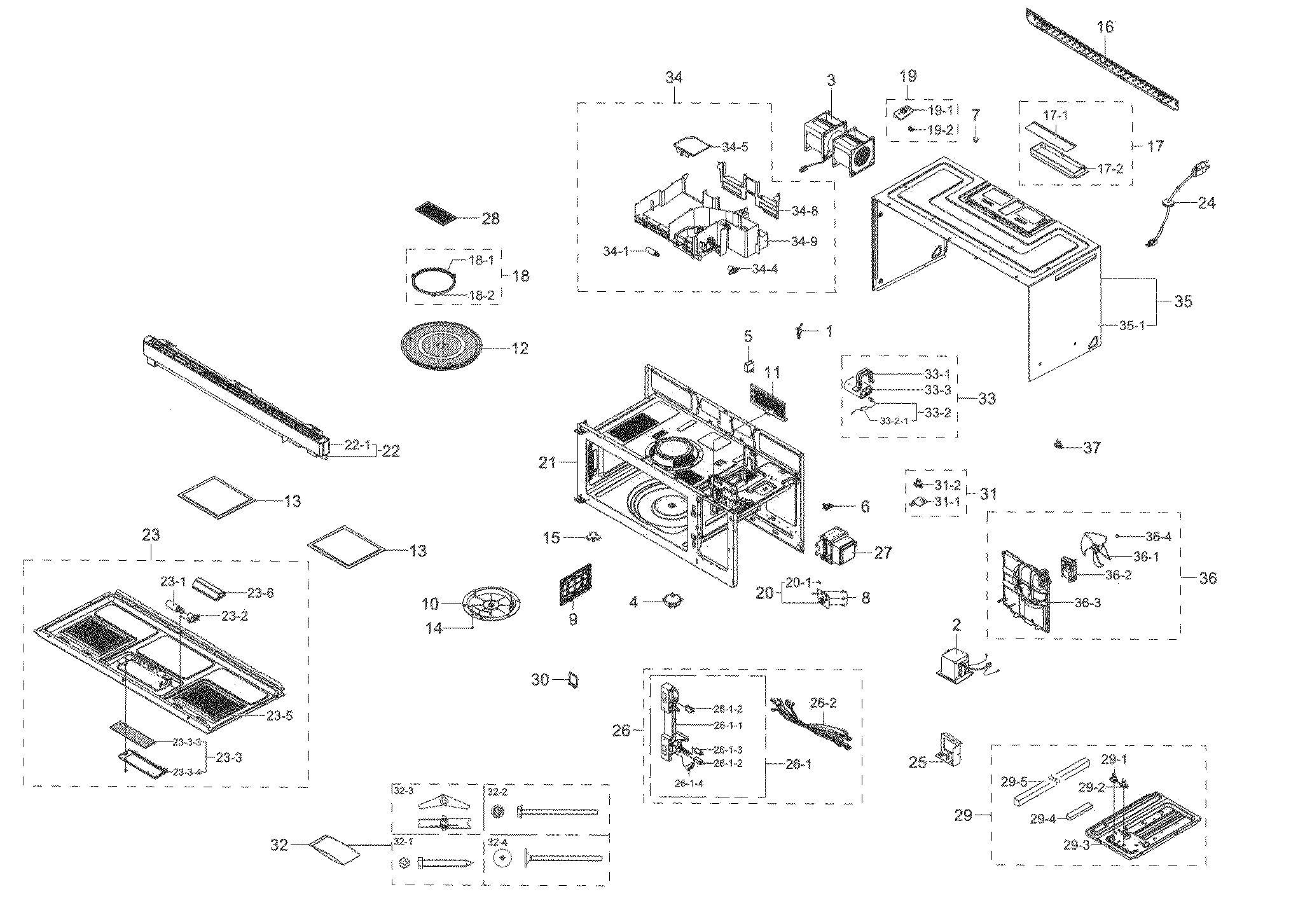 Samsung Me16k3000as Aa 00 Microwave Hood Combo Parts Sears Partsdirect Samsung Me16k3000as Aa 00 Microwave